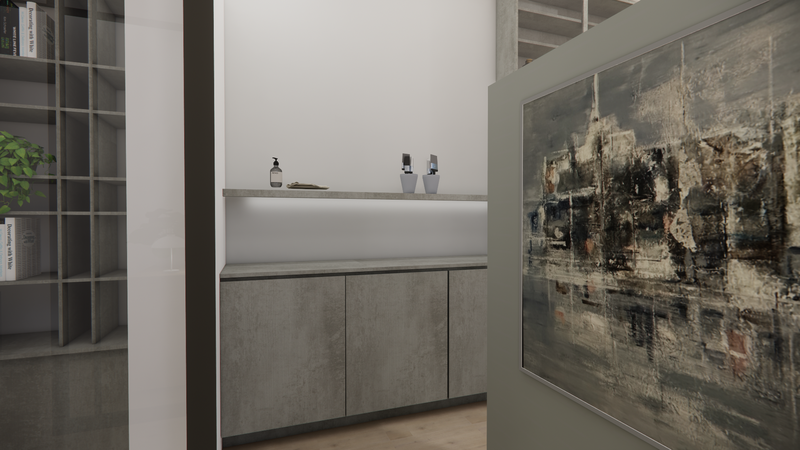 modern art en glazen vazen