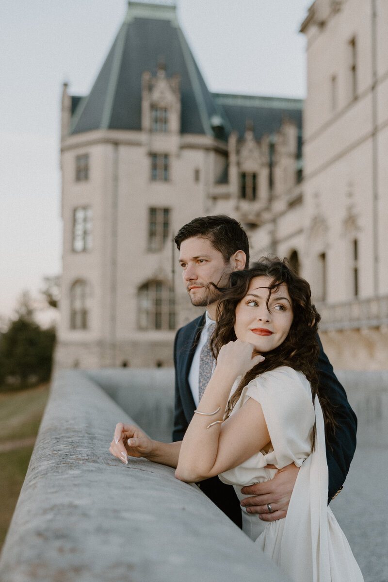 anniversary session on the terrace at the biltmore estate in asheville nc