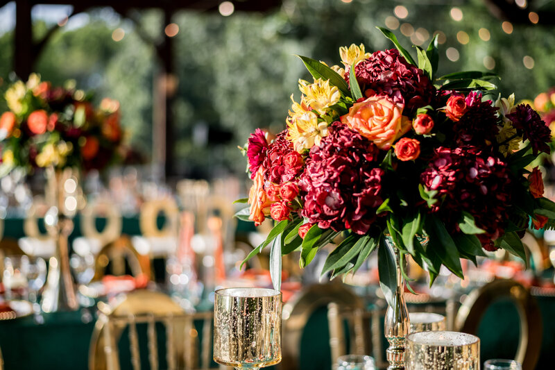 wedding reception decor for Georgia wedding reception