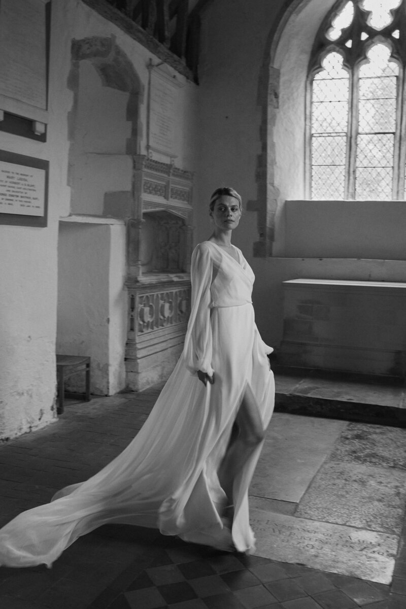 Dawn La Lune  Long Sleeve Wedding Dress (5)