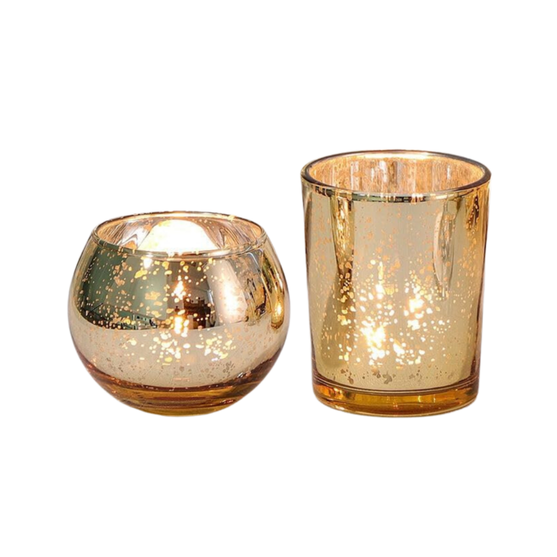 CHARLOTTE Gold Mercury Votives
