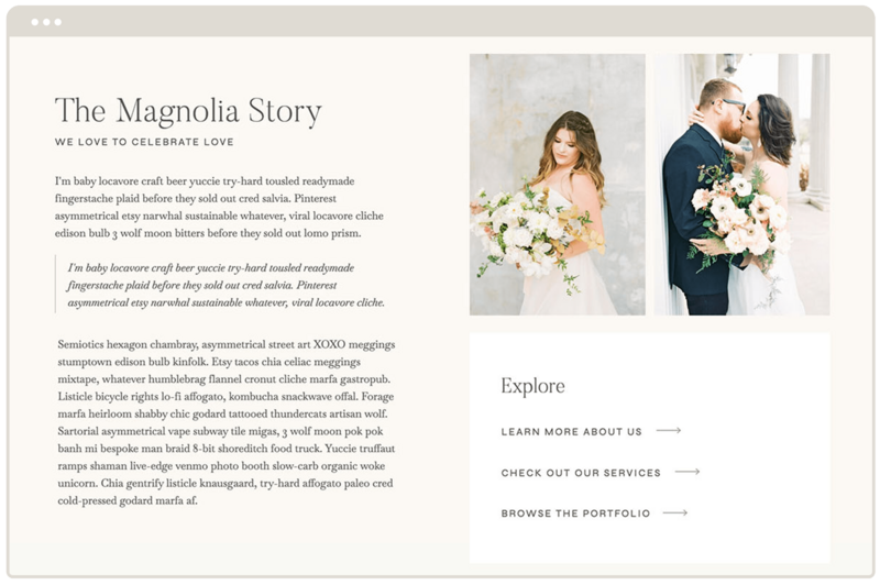 Magnolia website template