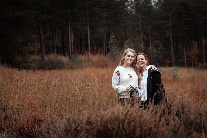Geertje en Samantha tijdens workshop cursus