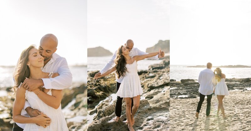 engagement photos in laguna beach california