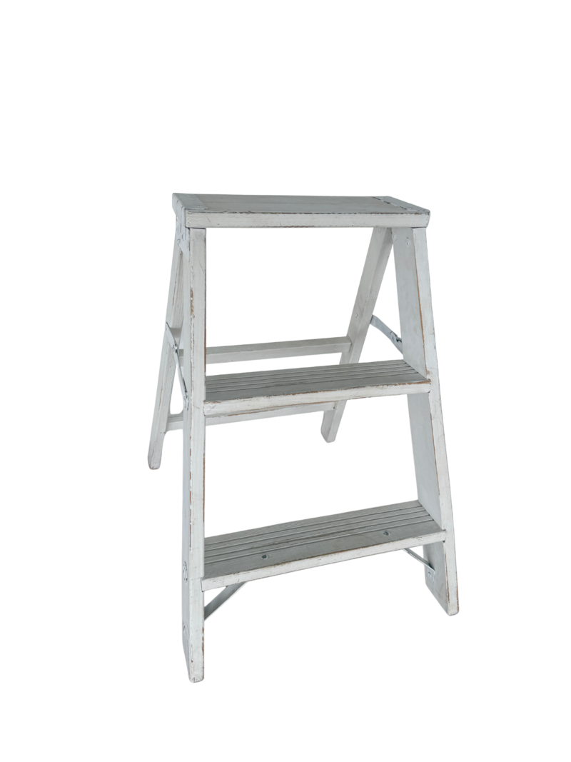 painted wooden stepladder/stool