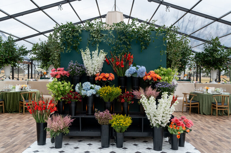 Large floral display at