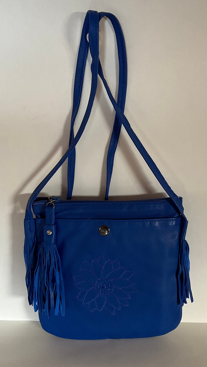 Sac Cuir en Bandoulière Tournesol MARINE
