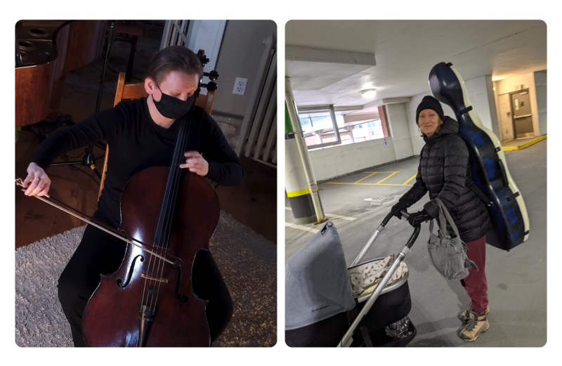 Professional cellist, return to performance after C-section, pregnant to 1 year postpartum