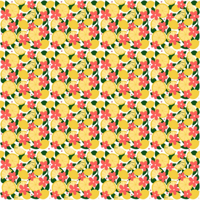 Florals__&_Lemon_Surface_Pattern_