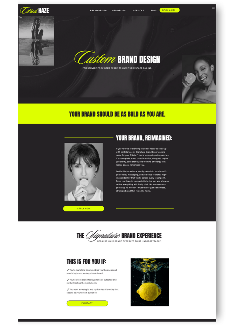 premium Canva kit for social media marketing template with a fiery, editorial aesthetic—crafted for entrepreneurs who want to stand out and convert.