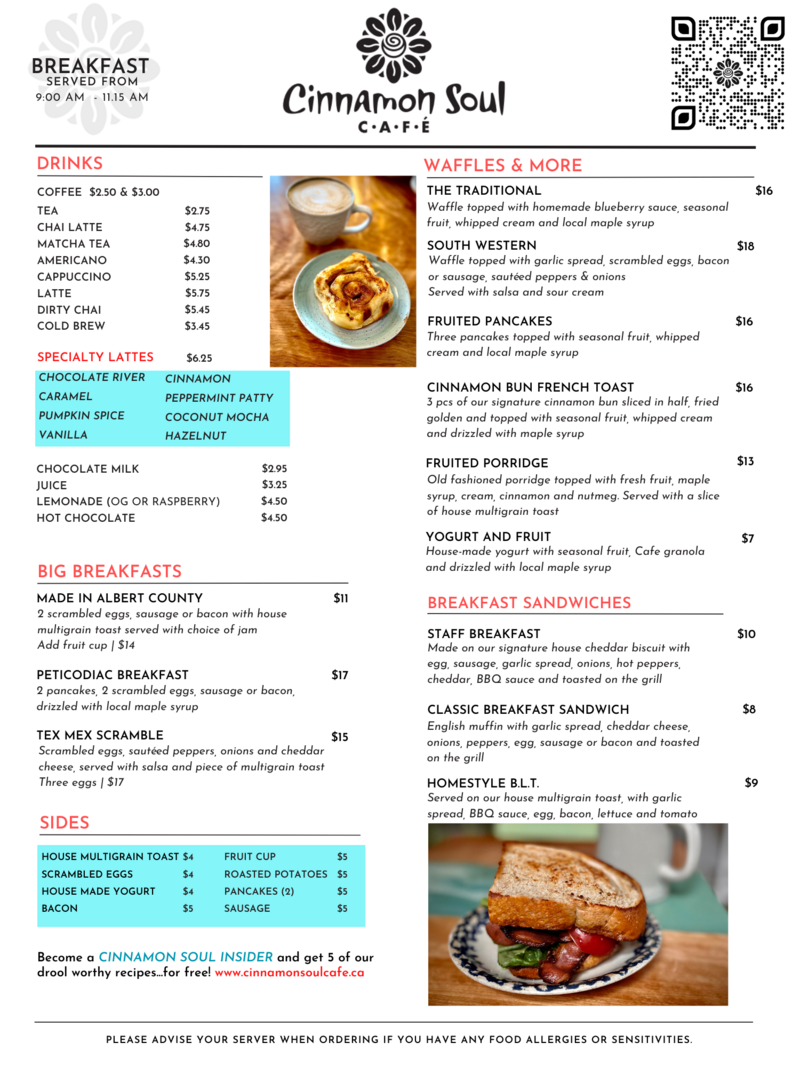 Breakfast cafe | Healthy Cafe | Cinnamon Soul Cafe
