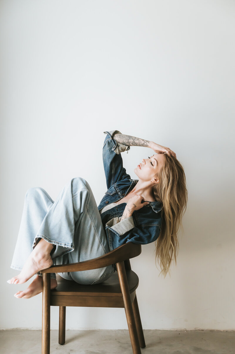 Professional headshots in studio