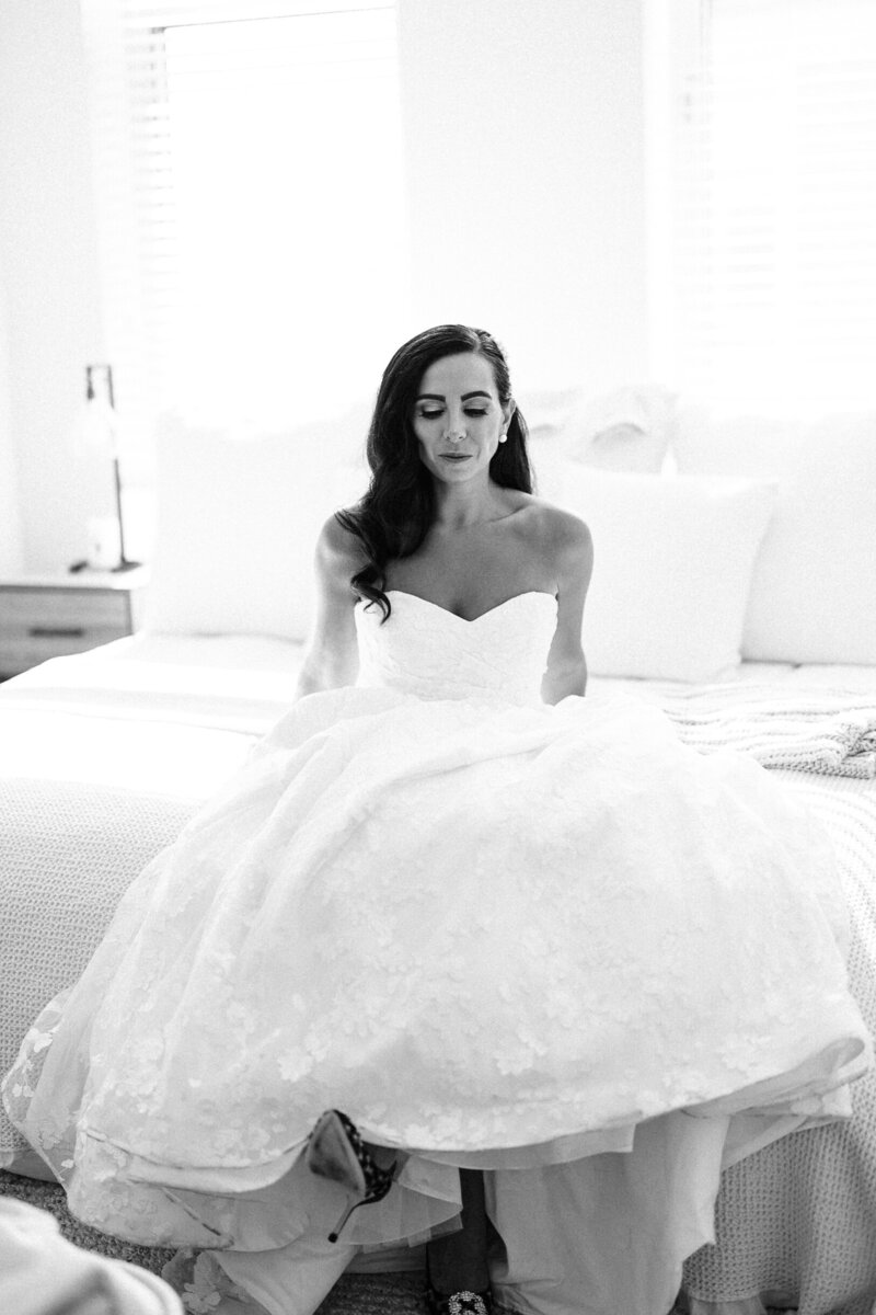 luxury bride black and white
