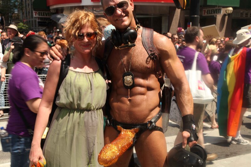 Brent Ray Fraser With Cousin Kristall World Pride Parade Toronto 2014 - 09