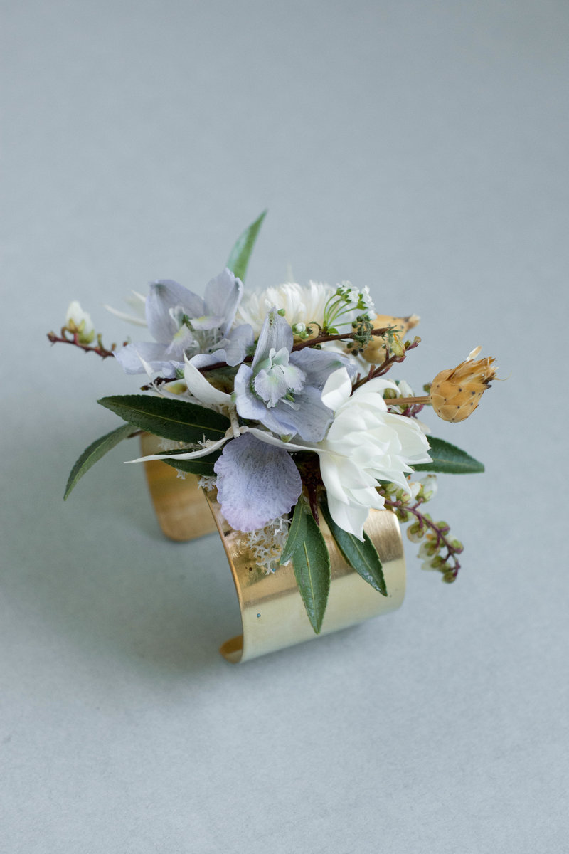 Corsage Cuff - Dried Florals (Assorted Colors) – Bloomed Roots
