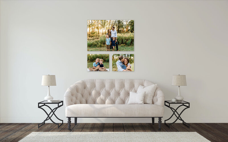 Canvas Wall Gallery Idea for Your Family Photos