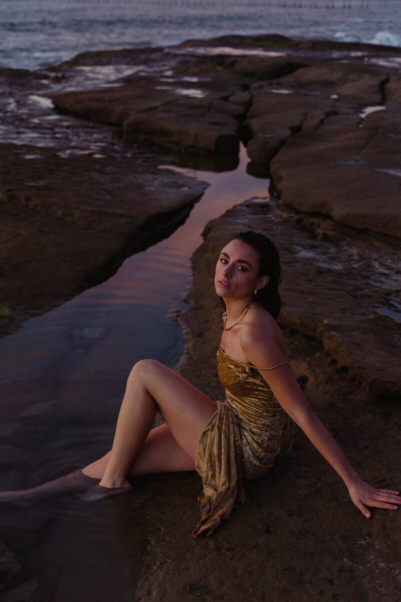Editorial Portrait in the water