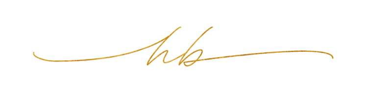 branding initials in gold for Harlow Blackthorne