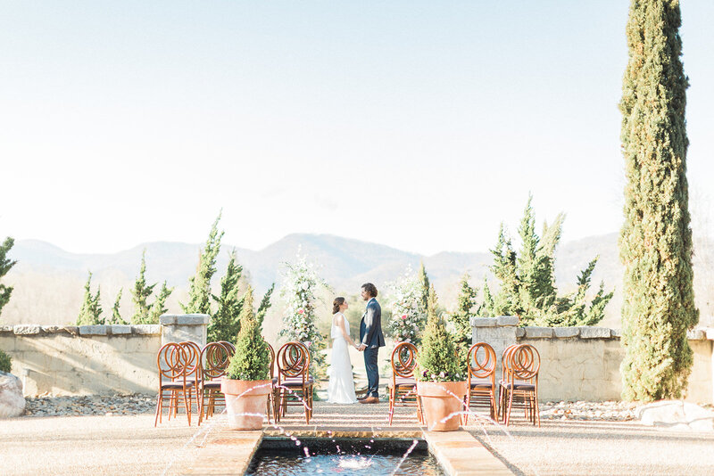 Mountainside elopement at Hotel Domestique in Traveler's Rest South Carolina Wedding