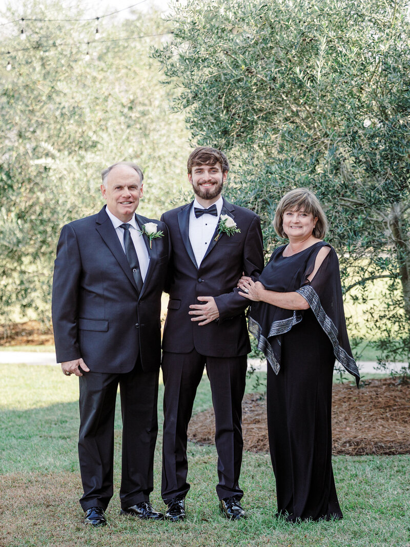 wedding formals portraits blue bride and groom bridesmaids groomsmen flower girl