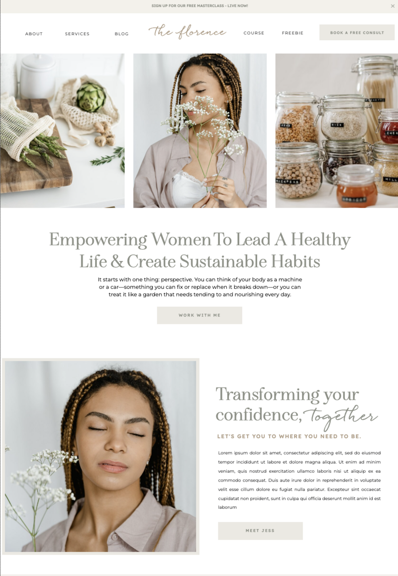 showit websites for female entrepreneurs