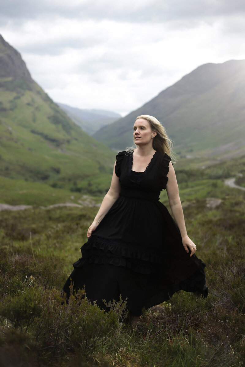 Jen isackson in Glencoe, Scotland