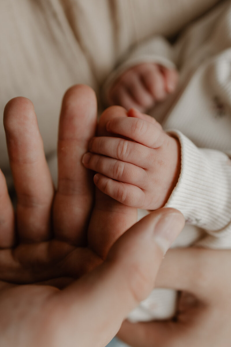 voetjes baby tijdens fotoshoot