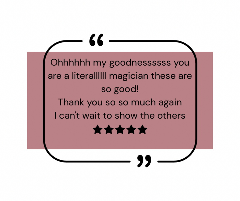 Petal & Pine Photography client review