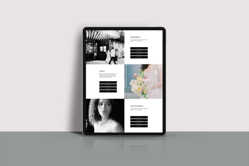 Vendor Guide Template for Showit by Salted Pages