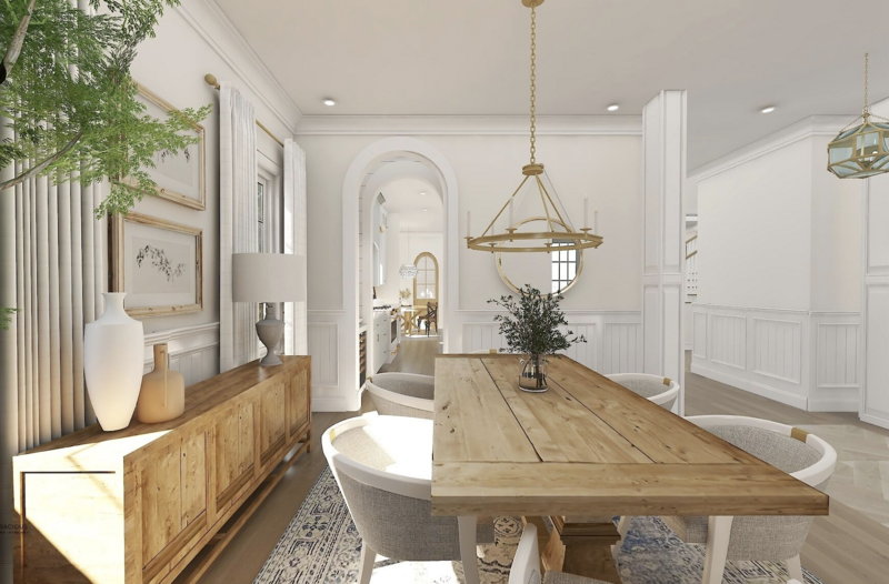 modern farmhouse design by Gracious Home Interiors