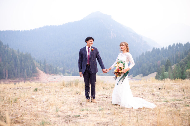Wedding photograhy at tibble fork resevior utah 