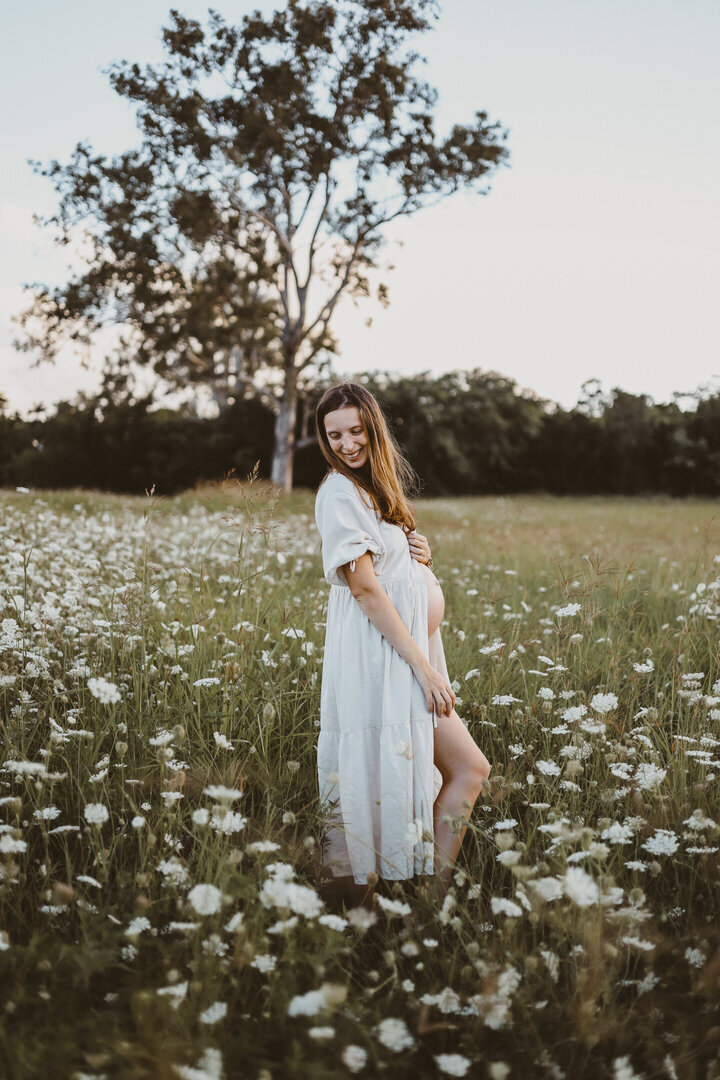 flower field photoshoot