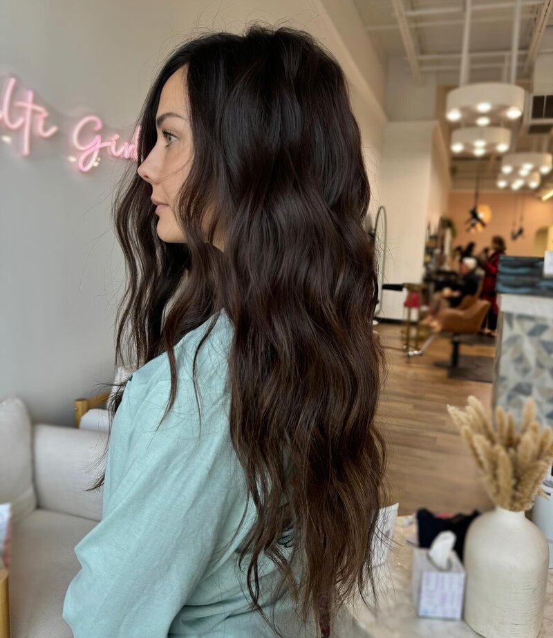 Hand Tied Extensions at Salt Hair Collective - East Beach Norfolk Virginia Hair Salon - 11