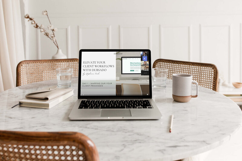 Elevate your workflow with Dubsado training for designers - The Streamlined Creative by Stephanie Taale - Business Coach, Client Experience and Systems Strategist for brand and website designers