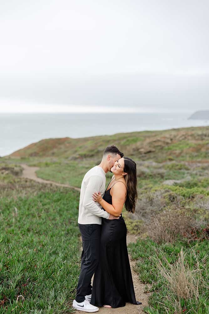 Marin Headlands Engagement Photos by the water
