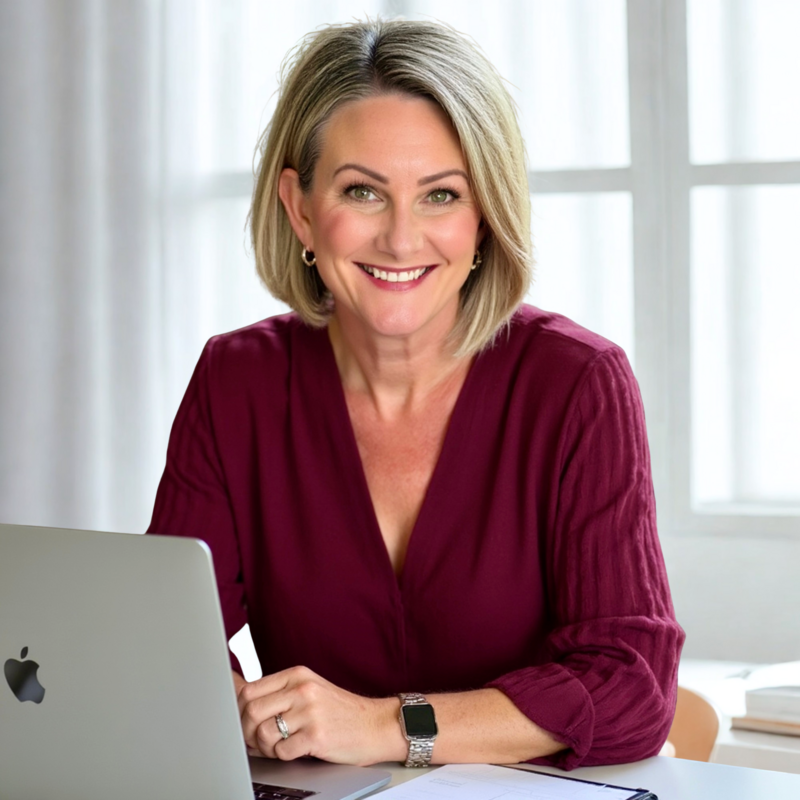 Stephanie Swaney designing a brand and website