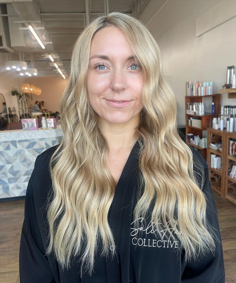 Hand Tied Extensions at Salt Hair Collective - East Beach Norfolk Virginia Hair Salon - 9