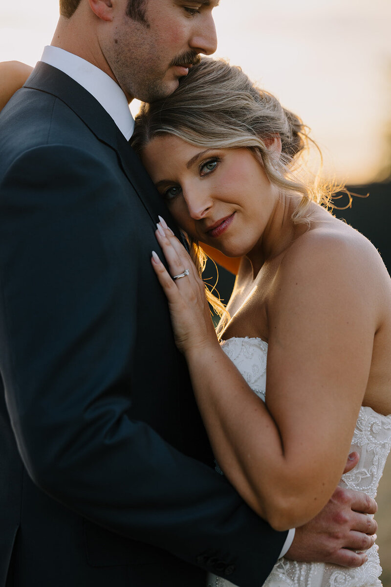 Bride and groom during couple photos