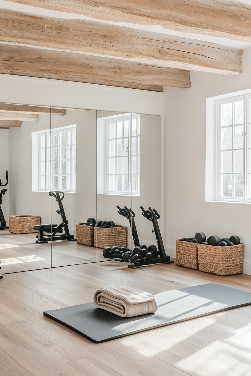 huntandgathergoods_A_mirrored_wall_in_the_gym_white_walls_with__80699fa4-c485-4637-b335-f032a18a9a30