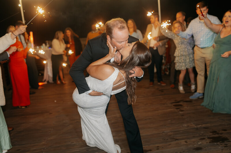 Wedding reception at Lake House at Bulow in Charleston SC 