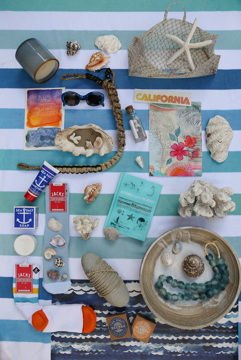 California Inspired Mood Board featured in Travel and Lifestyle Magazine The Loaded Trunk
