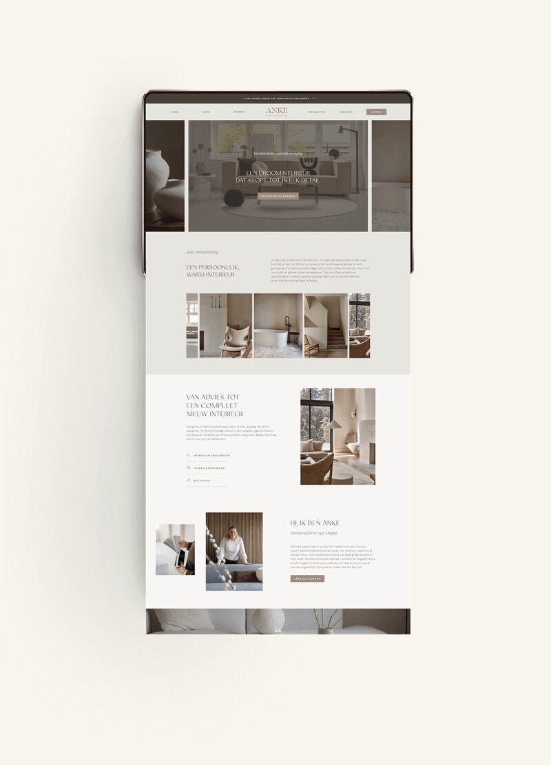 Showit website Chara Photography