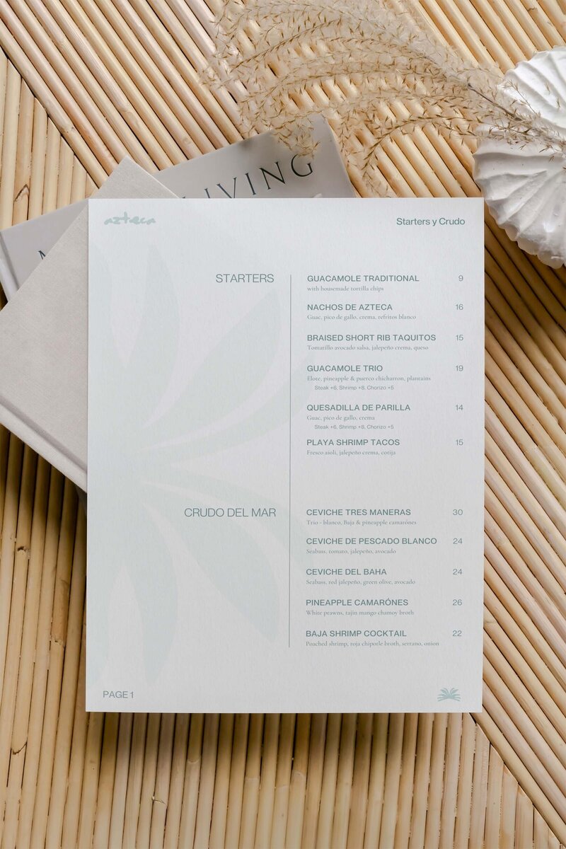 Azteca Menus 9