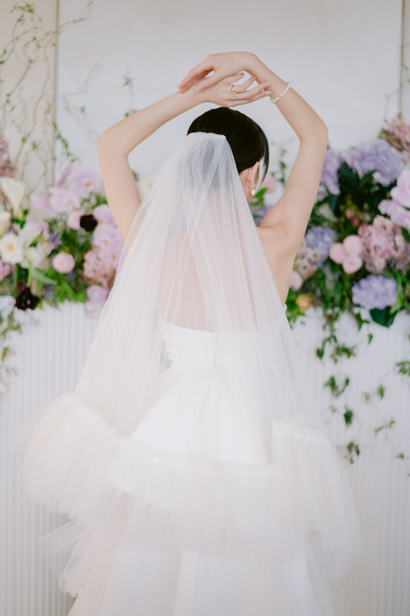 Colourful bridal portrait