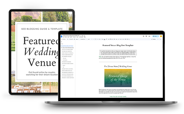 wedding venue blog post template for wedding pros