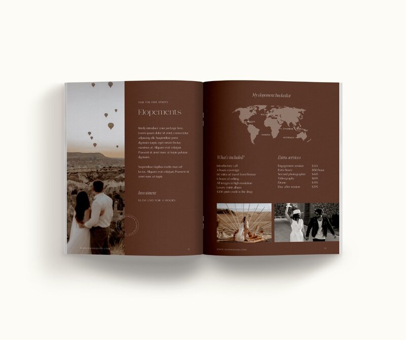 Classy Showit template for photographers Wild Willow 8