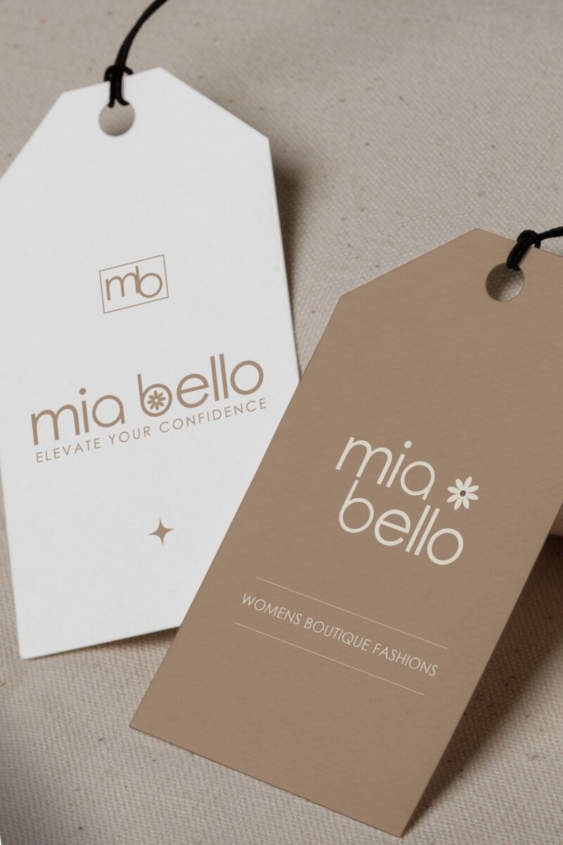 Mia Bello clothing tags
