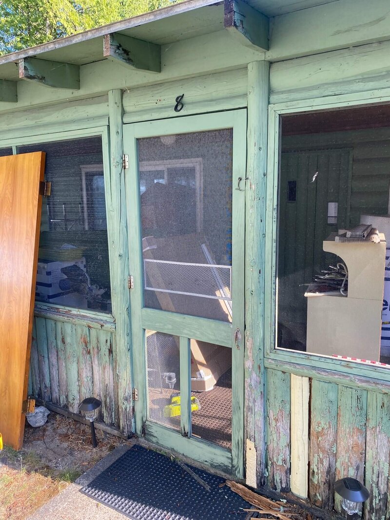 Original door before remodel began