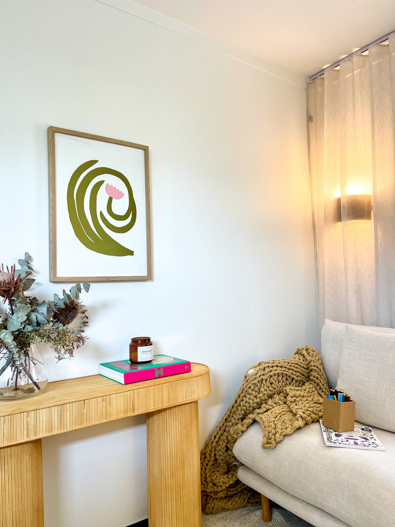 Peaceful Plate professional consultation space for healthcare referrals - eating disorder treatment in calm therapeutic environment Brisbane