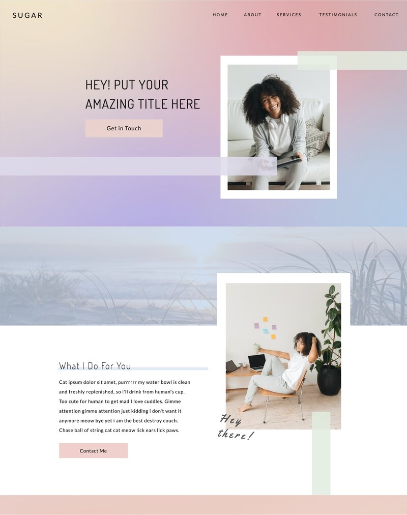 colorful gradient web design